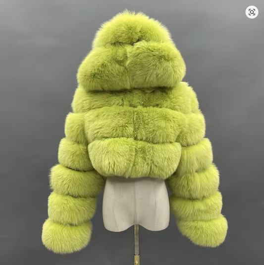 Natural Fur Coat - Neon ❇️