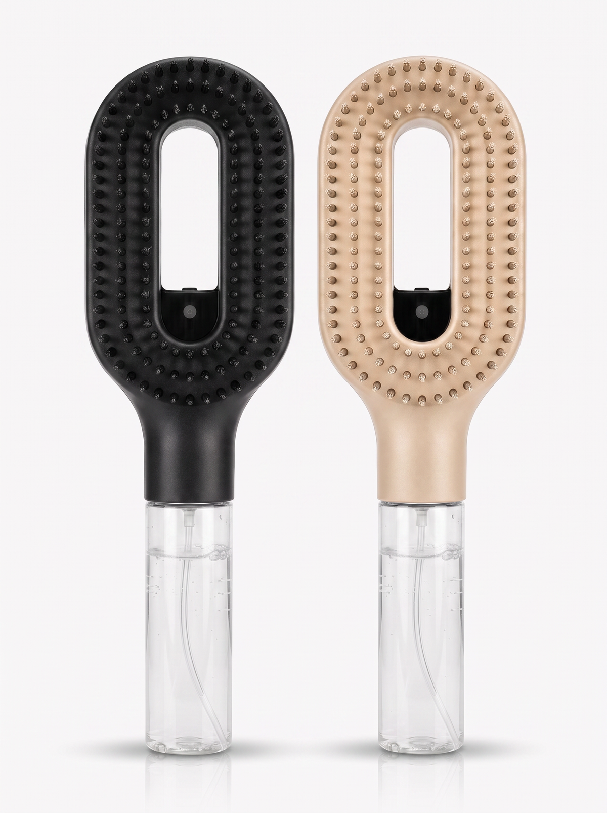 Two Brumelle Hydrating Brushes, one black one beige, mixed bundle of 2